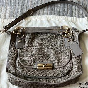 Coach Large Woven Kristen Satchel
